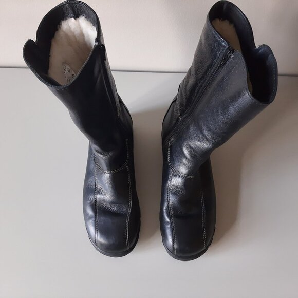 Saute-Mouton - Adriana Leather Boots w/ Zipper - Size 9 - 9.5. - Picture 3 of 13